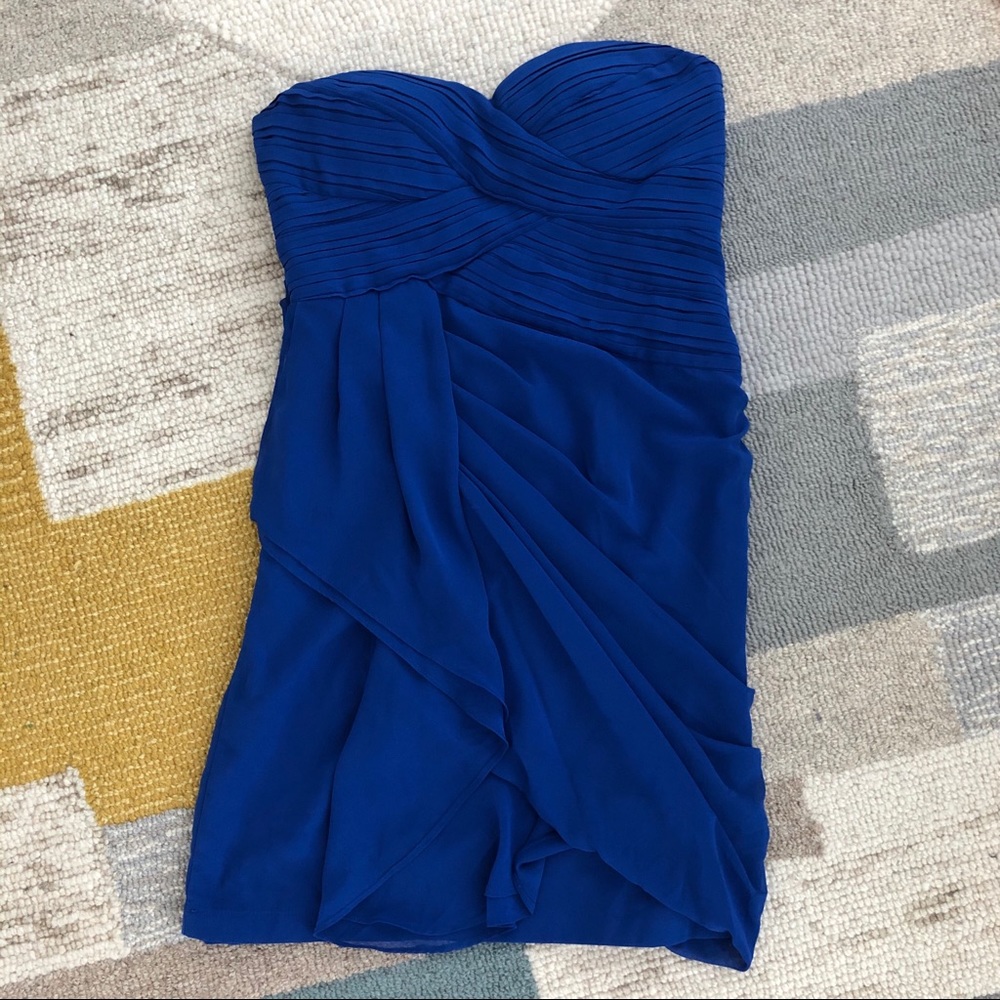 Royal Blue Strapless Dress